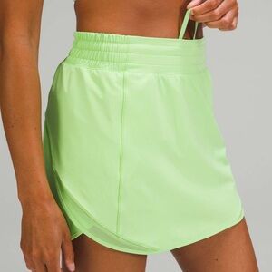 Lululemon Hotty Hot High-Rise Skirt Scream Green Light Size 4